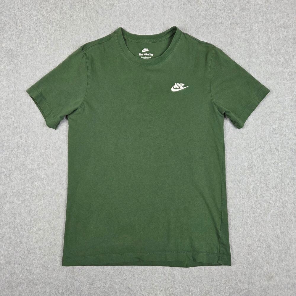 Nike Size Small Green Short Sleeve Logo T Shirt